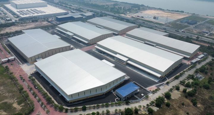 Aerial view of Pulau Indah Industrial Park