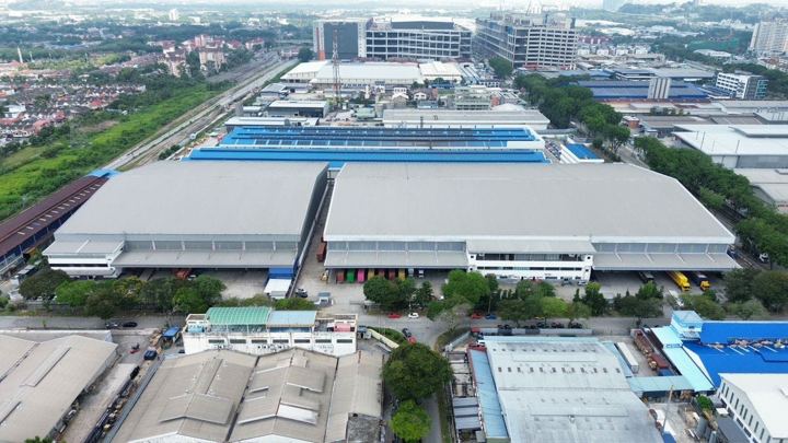 Aerial view of LJK Logistic Hub, Lot 68, Section 15